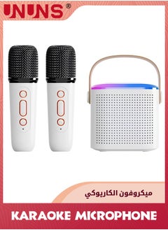 اشتري Karaoke Machine With Wireless Microphone,Mini Wireless Karaoke Machine For Adults And Kids,With 2 Wireless Microphones PA Speaker System For Indoor Outdoor Party,Family Party Singing في السعودية