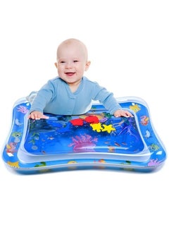 Buy Inflatable Tummy Time Mat Premium Baby Water Play Mat for Infants, Neutral Funny Play Activity Center for Stimulation Growth Sensory Development as Baby Girl Boy Toys 66*50cm in UAE