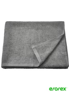 Buy Bath towel grey 70x140 cm in Saudi Arabia