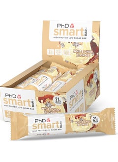 اشتري Smart High Protein Snacks & Low Sugar - White Chocolate Blondie Flavour, 64g, 12 Pack في الامارات