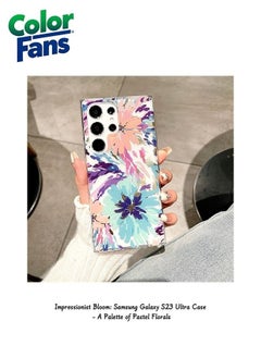 Buy Impressionist Bloom: Samsung Galaxy S23 Ultra Case - A Palette of Pastel Florals in UAE