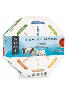 اشتري Numi Organic Tea By Mood Gift Set, 40 Tea Bag Assortment, Premium Organic Black, Pu-erh, Green, Maté, Rooibos & Herbal Teas في الامارات