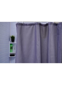 Buy Fitz Shower Curtain Light Grey 180x180cm in UAE