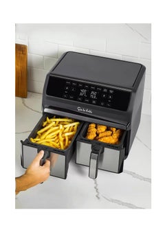 Buy Dual Basket Air Fryer With 7 Functions, 7.6L, 1700W in UAE