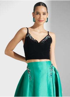 Buy Embellished Strap Top in Saudi Arabia