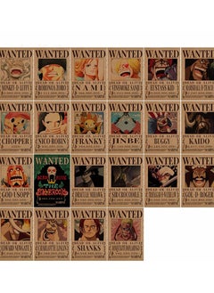 Buy One Piece Wanted Reward Order Kraft paper Lufei Poster Dormitory Wallpaper in Saudi Arabia