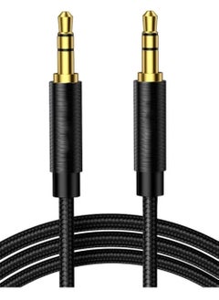 Buy Aux Cable 3.5mm Audio Cable Flexible Braided Male to Male Lead Auxiliary Jack to Jack Headphone Cable for Phone Tablet Speakers Car Stereo Headphones MP3 Player MacBook Pro 2021 0.5M in Saudi Arabia