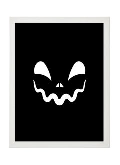 Buy Halloween Pumpkin Framed Poster 30x40cm - Spooky Wall Art Decor for Home, Office, or Party , Trick or Treat Pumpkin Artwork, Halloween Decoration Gift Idea in UAE