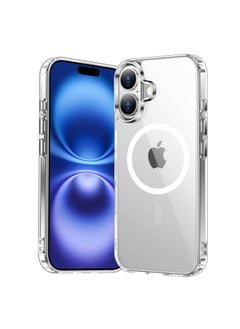 Buy Magnetic Case for iPhone 16, for Magsafe - [Clear & Anti Yellow][Mil-Grade Drop Protection][Scratch-Resistant] TPU Slim Magnet Protective Cover Case (Clear) in UAE