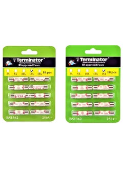 Buy Terminator Porcelain Ceramic Fuse 13 and 15 Amp each 10 Pieces in UAE