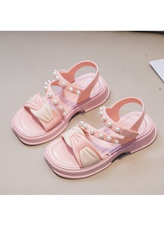 Buy Girls Summer Sandals 2024 Trendy Princess ShoesPink Pink in UAE