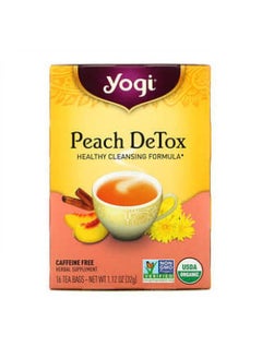 Buy Yogi Tea, Peach DeTox, Caffeine Free, 16 Tea Bags, 1.12 oz (32 g) in UAE