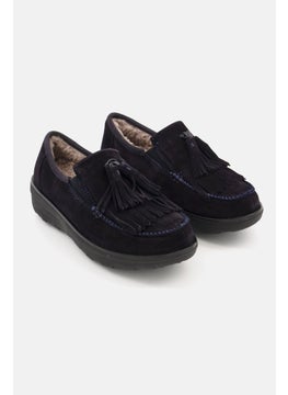 اشتري Women Fringe loafer Slip On Casual Shoes, Black في الامارات