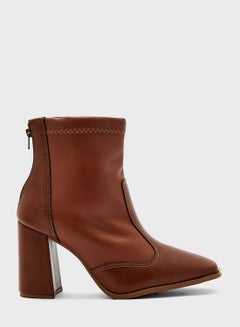 Buy Taylor Ankle High-Heel Boots in UAE