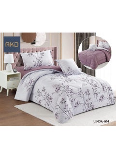 Buy Luxurious Single Comforter Set With Medium Summer Filling, Consisting Of 4 Pieces /Single Size170+230Cm in Saudi Arabia