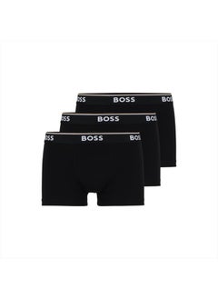 اشتري Men's 3-Pack Stretch Cotton Regular Fit Trunks, Black Vinyl, XL في الامارات