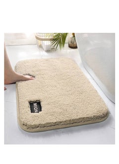 Buy Non-Slip Flocking Bathroom Mat, Absorbent Mat, Bathroom Entrance Mat, Bedroom Toilet, Quick Drying Shower Rug Bath Mat in UAE