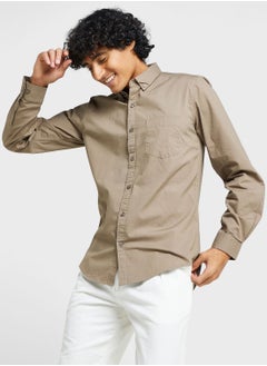 Buy Pure Cotton Casual Double Pocket Shirt in Saudi Arabia