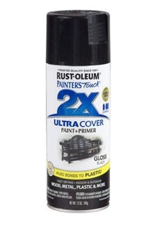 Buy Spray Paint Painters Touch 2X Gloss Black 12oz in UAE