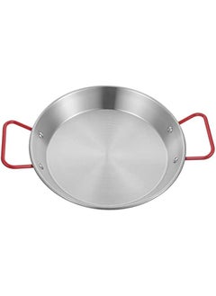 Buy Stainless Steel Fry Pan Large Pan Stainless Steel Frying Pan Nonstick Skillet Pancake Omelette Pan Saute Pan Cooking Pan Cookware Kitchen Gadget (28cm) Paella Pan Stainless Steel Saute Pan in Saudi Arabia