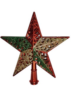 Buy Christmas Tree Star Top Decoration Xmas Tree Top Star 27cm Five-Pointed star Christmas ornament, Christmas Tree Topper Decoration, Xmas Ornament Party Home Decor. in UAE