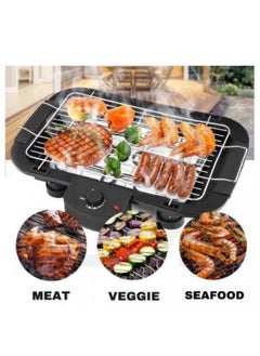 Buy Electric Barbeque Grill 2000W Tandoori Maker Indoor and Outdoor Grill, Non Stick, with 5 Temperature Adjustments, Portable Electric Grill, Non-Slip Feet in UAE