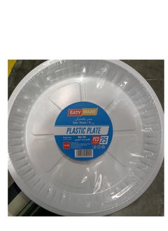 Buy Plastic Plate 9 inch 25 pcs in UAE