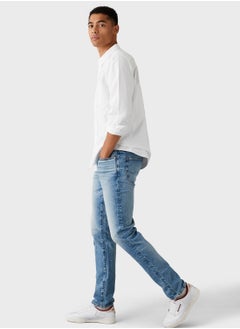 اشتري Mid Wash Slim Fit Jeans في الامارات