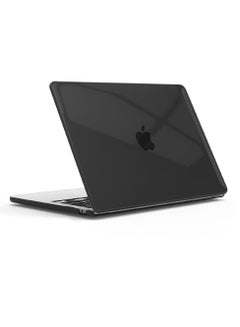 Buy Macbook Air Hard Shell Cover 13.6 inch Crystal Black High Quality Macbook case for Macbook Air M2 2022 13.6" Compatible with Macbook Air A2681 in UAE