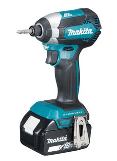 اشتري Makita DTD153RFJ 18V Lithium-Ion Cordless Impact Driver 6mm (1/4")|Hex Shank|170Nm|3400rpm|Brushless Motor|XPT|with 2x 3Ah Battery|1x Charger|Makpac في الامارات