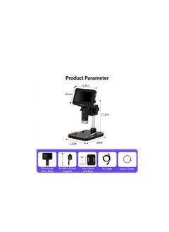 Buy LP043H 4.3 Inches IPS HD Screen Digital Microscope Industrial Microscope TV HD Output Compatible with PC Wins and MAC OS System in Saudi Arabia