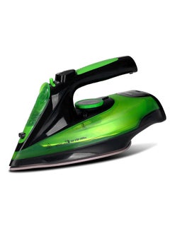 Buy Cordless Iron,Steam Iron 2400W,Lightweight Portable Steam-Dry Iron for Clothes,Non-Stick Soleplate Home Steam Iron,Anti-drip Iron,Steam Control System,360mL Water Tank(UK Plug) Green in Saudi Arabia