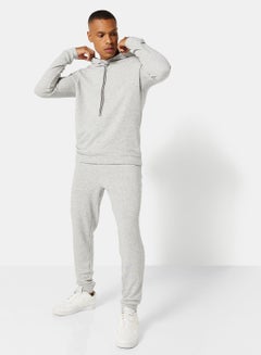 Buy Basic Relaxed Hoodie and Sweatpants Set in UAE