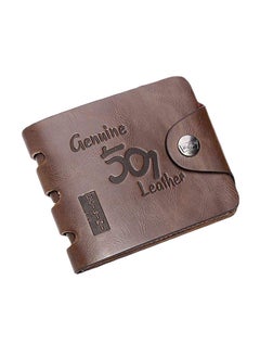 Buy Leather Bifold Wallet Brown in UAE