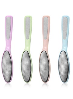 Buy Foot File, 4 PCS Foot Scrubber, Double Sided Callus Remover for Feet, Pedicure Rasp Tool to Remove Hard Dead Skin, Used on Both Wet and Dry Feet, Easily for Men Woman in Saudi Arabia