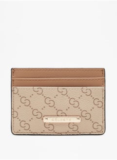 Buy Women's Monogram Print Card Holder in Saudi Arabia