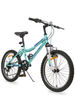 اشتري Spartan 20" Azure Mountain Bike - MTB Mountain Bike with Shimano Shifter, Alloy Brakes & Rims - Durable Frame for Trail Riding - Sleek Design for Outdoor Adventures في الامارات