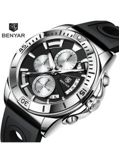 Buy Watches for Men Watch Quartz Luxury Chronograph Waterproof Watch 5180 in Saudi Arabia