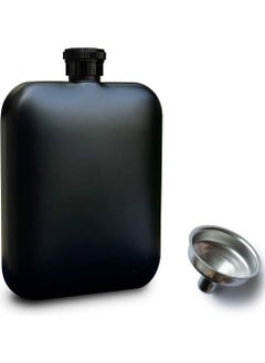 Buy Portable Hip Flask With Funnel 170ml Black in UAE