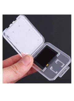 Buy Memory Card Cases Tf Single Card Small White Box Big Card Small White Box Clear Plastic Memory Card Case for SD Micro SD T flash Card 10pcs in UAE