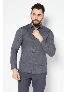 Buy Men Regular Fit Allover Print Long Sleeves Casual Shirt, Black Combo in Saudi Arabia