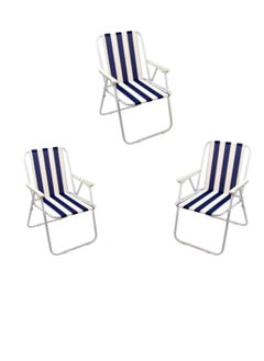 Buy Camping Chair Set Consisting Of 3 Foldable Chairs in Saudi Arabia