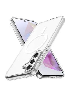 اشتري Samsung Galaxy A55 5G Case [Compatible with Magsafe Wireless Charging] Yellowing Resistant Magnetic Back Cover Clear Samsung Galaxy A55 Rugged Best Phone Case في السعودية