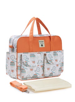 اشتري Multifunctional Hot Air Balloon Print Travel Nappy Bag With High-Quality Material في السعودية