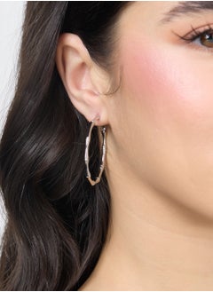 Buy Molten Hoop Earrings in UAE