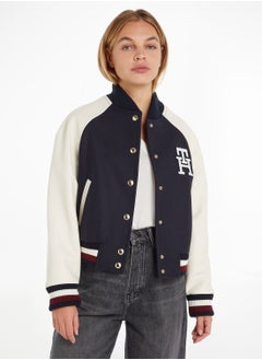 Buy Button Detail Bomber Jacket in Saudi Arabia