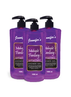 Buy Jennifer's Shower Gel Midnight Fantasy 1L-Pack of 3 in UAE