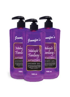 Buy Jennifer's Shower Gel Midnight Fantasy 1L-Pack of 3 in UAE