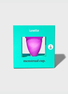 Buy Reusable Menstrual Cup Model 2 Period Cup for Moderate to Heavy Flow Violet in UAE