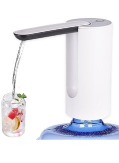Buy Water Bottle Pump Foldable Automatic Drinking Pump USB Charge Portable Water Dispenser for 2-5 Gallon Jugs in Saudi Arabia